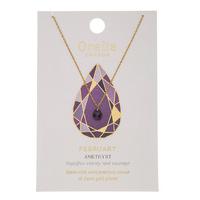 orelia necklaces february amethyst birthstone purple