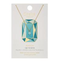 Orelia-Necklaces - March Aquamarine Birthstone - Green