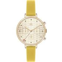 Orla Kiely Ivy Gold Plated Chronograph Strap Watch OK2038