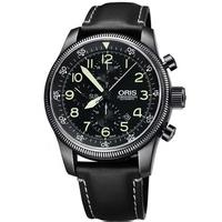 oris mens big crown chronograph strap watch 675 7648 4234 07ls