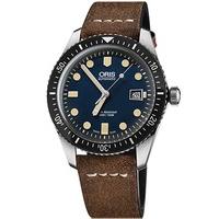 Oris Mens Divers Sixty-Five Automatic Strap Watch 733 7720 4055-07TS