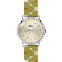 orla kiely patricia green flower strap watch ok2035