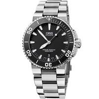 oris mens aquis automatic bracelet watch 73376534154bw