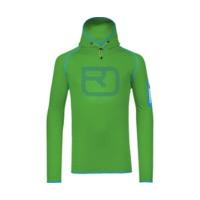 ortovox merino fleece logo hoody m absolute green