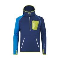 ortovox fleece mi zip neck hoody m strong blue