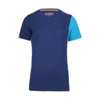 ortovox short sleeve 185 merino rocknwool women strong blue