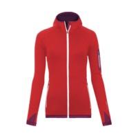 ortovox fleece light hoody w hot coral