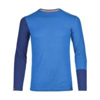 ortovox long sleeve 185 merino rocknwool men blue ocean