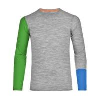 ortovox long sleeve 185 merino rocknwool men grey blend