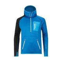 ortovox fleece mi zip neck hoody m blue ocean