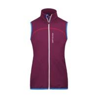 ORTOVOX Merino Fleece Vest Women Dark Very Berry