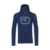 ORTOVOX Merino Fleece Logo Hoody M Strong Blue