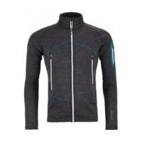 ortovox fleece light melange jacket m black steel