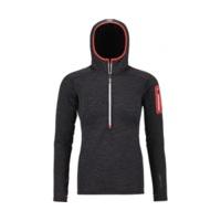 ortovox fleece light melange zip neck w black steel