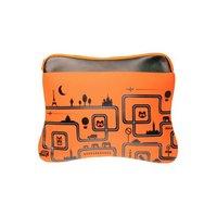 Orange Foam Laptop / Notebook Bag With Fun Black Print Design Up to 15.4 Inch Laptops