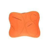 orange memory foam laptop notebook sleeve with extra pockets up to 102 ...