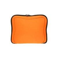 Orange Memory Foam Neoprene Laptop / Notebook Sleeve With Black Stitching Up to 10.2 Inch Laptop