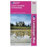 OS Landranger 56 Loch Lomond & Inveraray Map