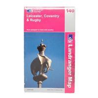 OS Landranger 140 Leicester, Coventry & Rugby Map