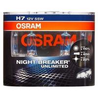 Osram Nightbreaker Unlimited H7 477 Bulbs Twin Box
