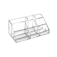 Osco Clear Acrylic 9 Section Makeup Organiser