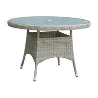 OSeasons Eden Rattan 4 Seater Dining Table in Chic Walnut