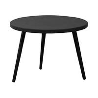 OSeasons Milos Aluminium Round Side Table in Black