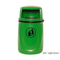 osprey postwall mounted litter bin with lockable lid and liner