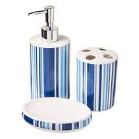 Oslo Stripe Ceramic 3Piece Accessory Set