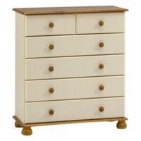 Oslo Cream 2 over 4 Drawer Chest (H)901mm (W)823mm