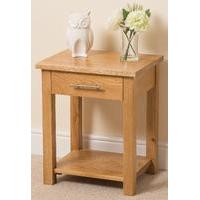 oslo solid oak lamp table