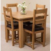 oslo solid oak dining table 4 lincoln chairs