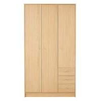 Oslo 3 Door 3 Drawer Wardrobe