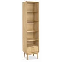 oslo oak narrow bookcase