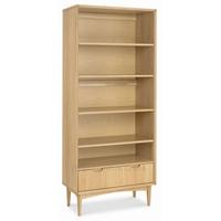 Oslo Oak Wide Bookcase