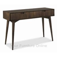 oslo walnut console table with drawers