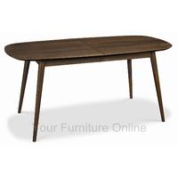 Oslo Walnut Extension Dining Table & Extensive Choice of 6 or 8 Dining Chairs (Table & 6 Veneer Back Chairs)