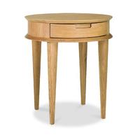 Oslo Oak Lamp Table with Drawer