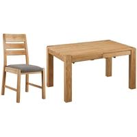 Oslo Oak Dining Table - Extending with 4 Chairs