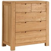 Oslo Oak Chest of Drawer - 2 Over 3 Drawer