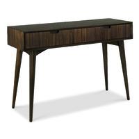 oslo walnut console table with drawers