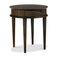 Oslo Walnut Lamp Table with Drawer