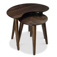 oslo walnut nest of lamp tables