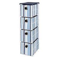 Oslo Stripe 4 Drawer unit