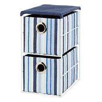 Oslo Stripe 2 Drawer Unit