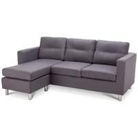 osaka fabric chaise sofa willow grey