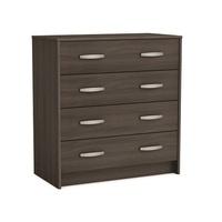 Osaka Wide Chest Of Drawers In Vulcano Oak With 4 Drawers