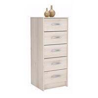 Osaka Wooden Chest Of Drawers In Acacia With 5 Drawers