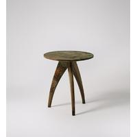 oscar side table in tawny brown