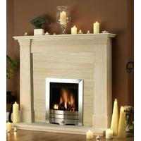 Oslo Limestone Fireplace Package With Gas Fire